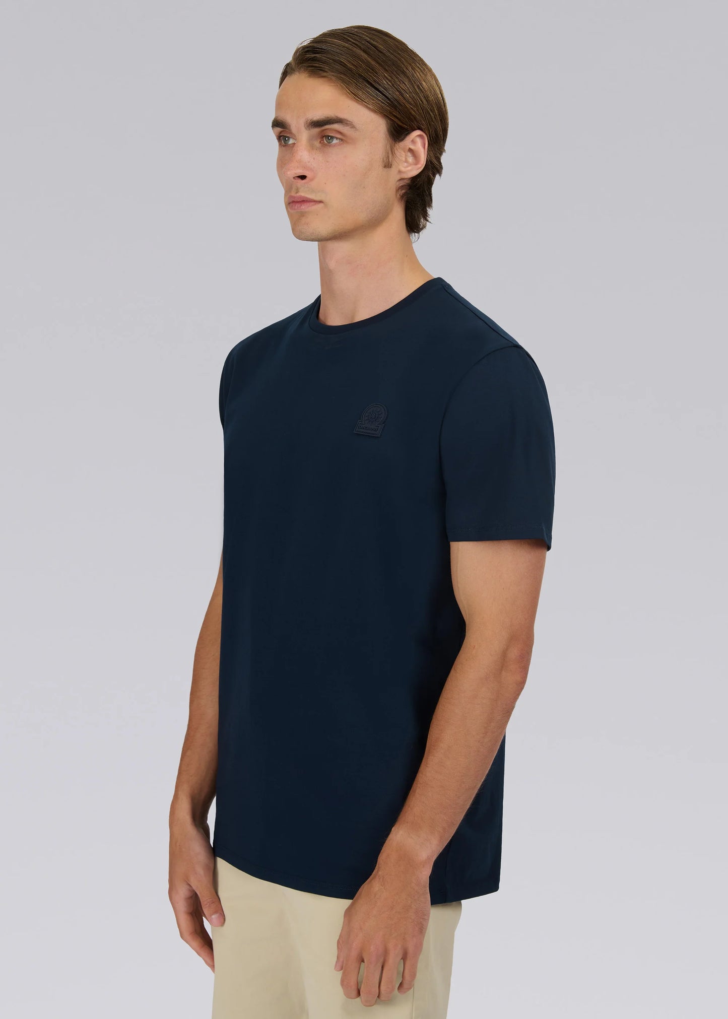 Rubberised Badge T-Shirt Navy