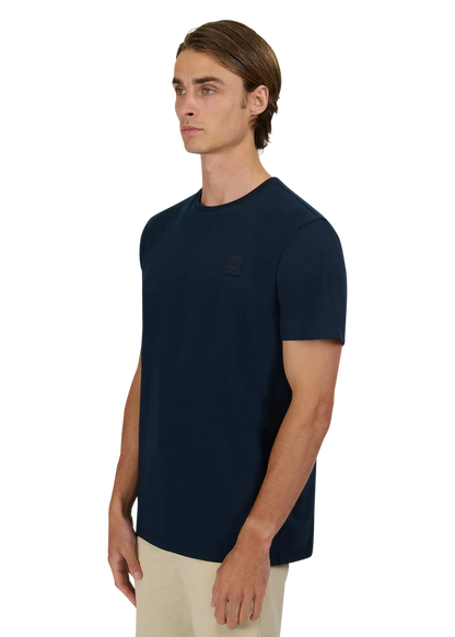 Sandbanks Rubber Badge T-Shirt - Navy