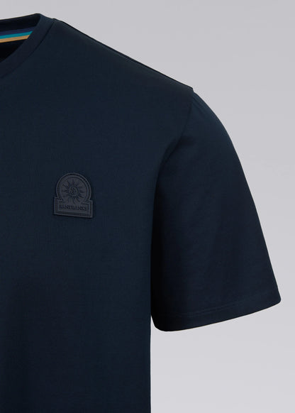 Rubberised Badge T-Shirt Navy