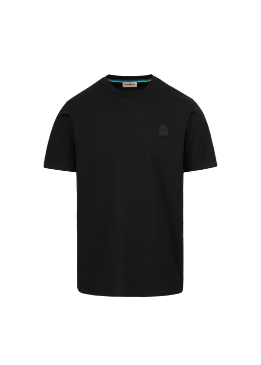 Rubberised Badge T-Shirt Black