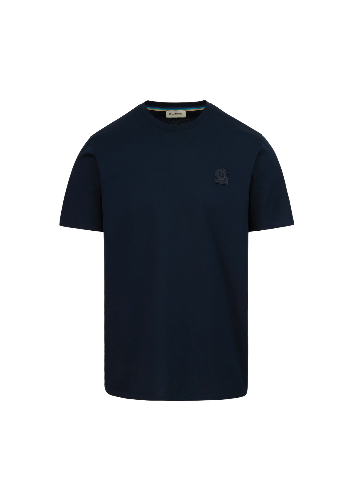 Sandbanks Rubber Badge T-Shirt - Navy