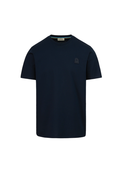 Sandbanks Rubber Badge T-Shirt - Navy