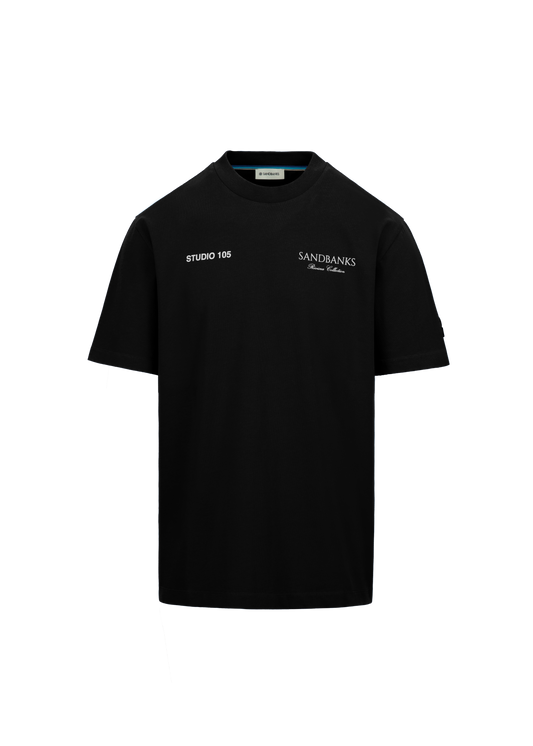 Sandbanks Riveria Collection T-Shirt - Black