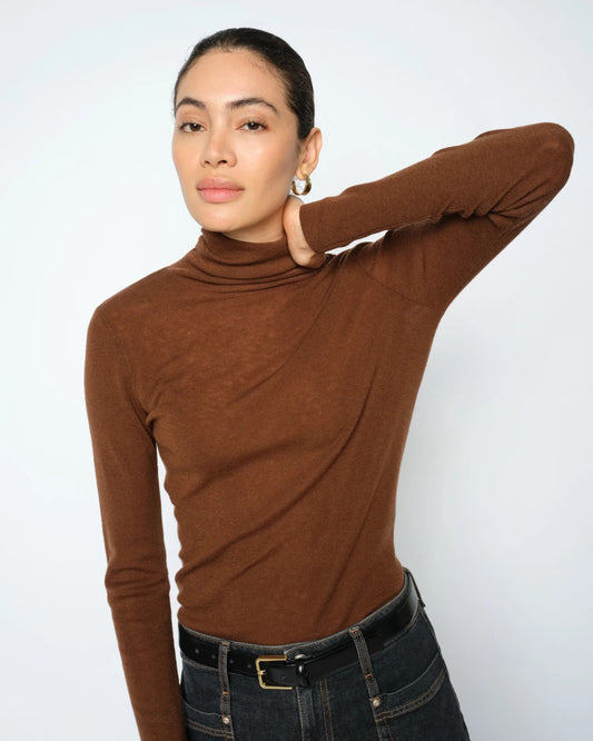 MMBouch Roll-Neck Jumper Brown