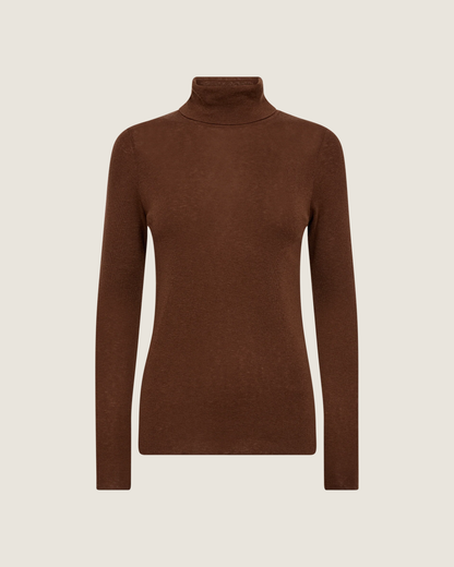 MMBouch Roll-Neck Jumper Brown