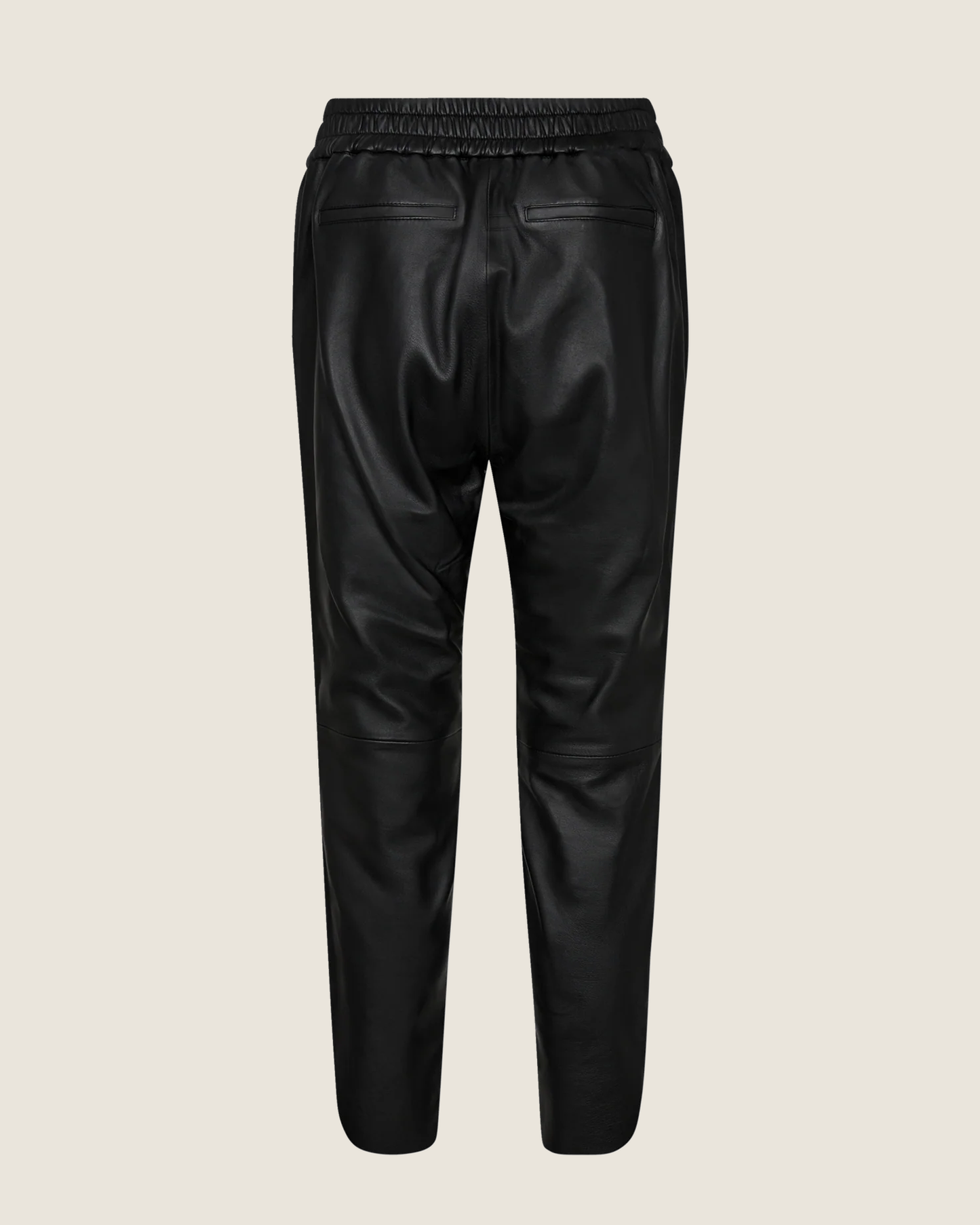 MMZabel Leather Sweat Trousers Black