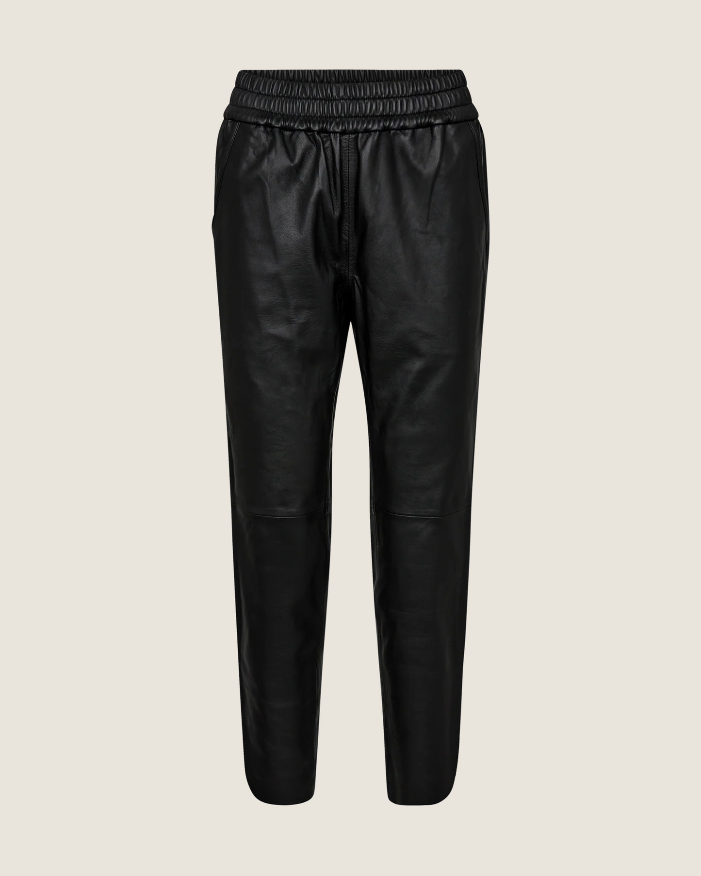MMZabel Leather Sweat Trousers Black