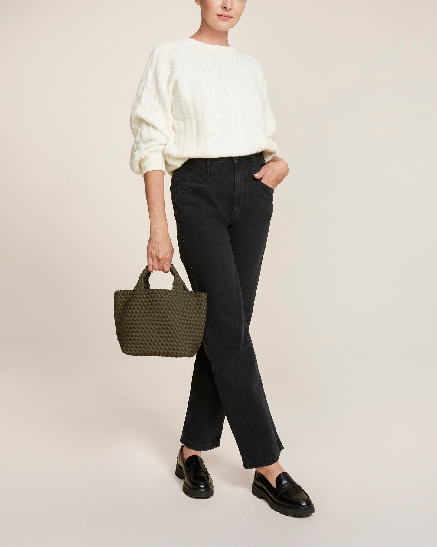 St Barths Small Tote Olive