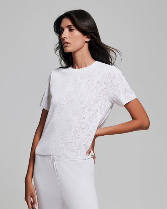 White Detailed T-Shirt