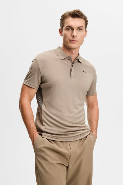 Neri Hybrid Knit Polo Shirt - Brindle