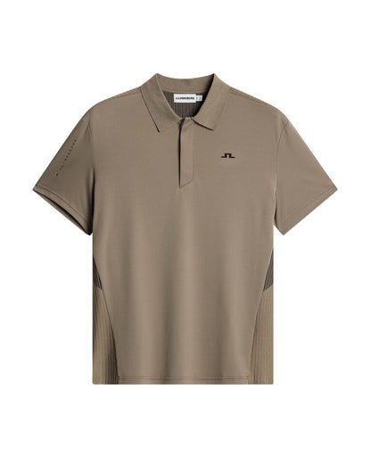 Neri Hybrid Knit Polo Shirt - Brindle