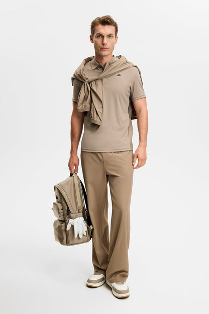 Neri Hybrid Knit Polo Shirt - Brindle