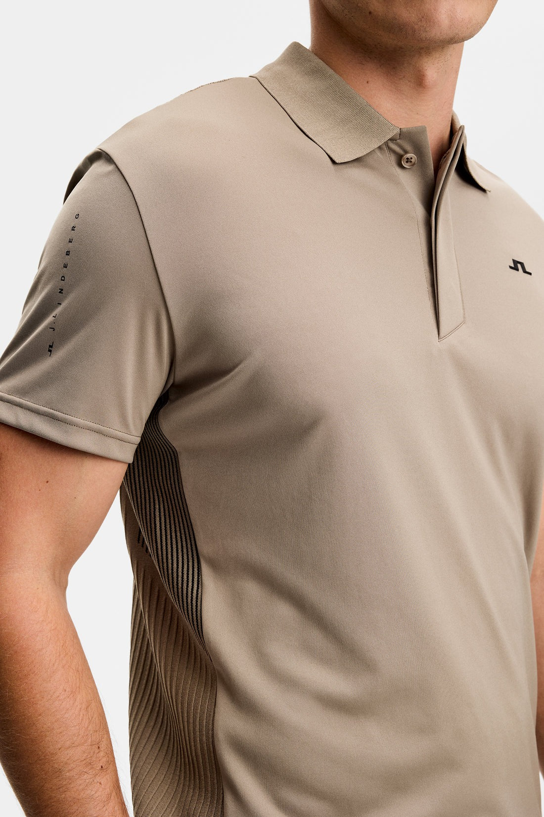 Neri Hybrid Knit Polo Shirt - Brindle