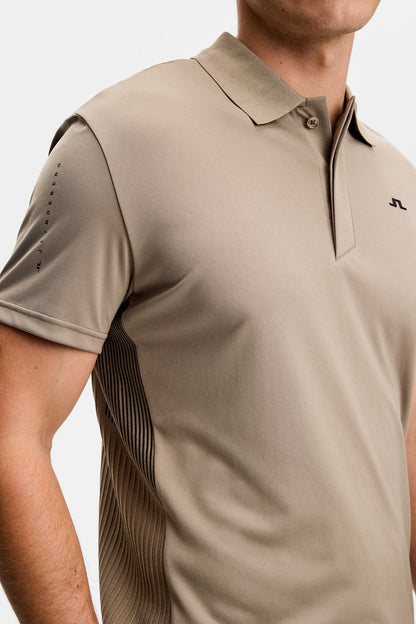 Neri Hybrid Knit Polo Shirt - Brindle