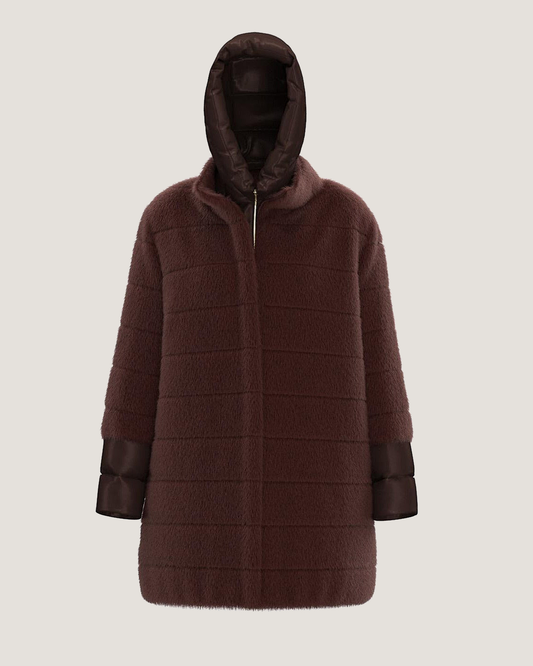 Olaf Teddy Puffer Bordeaux