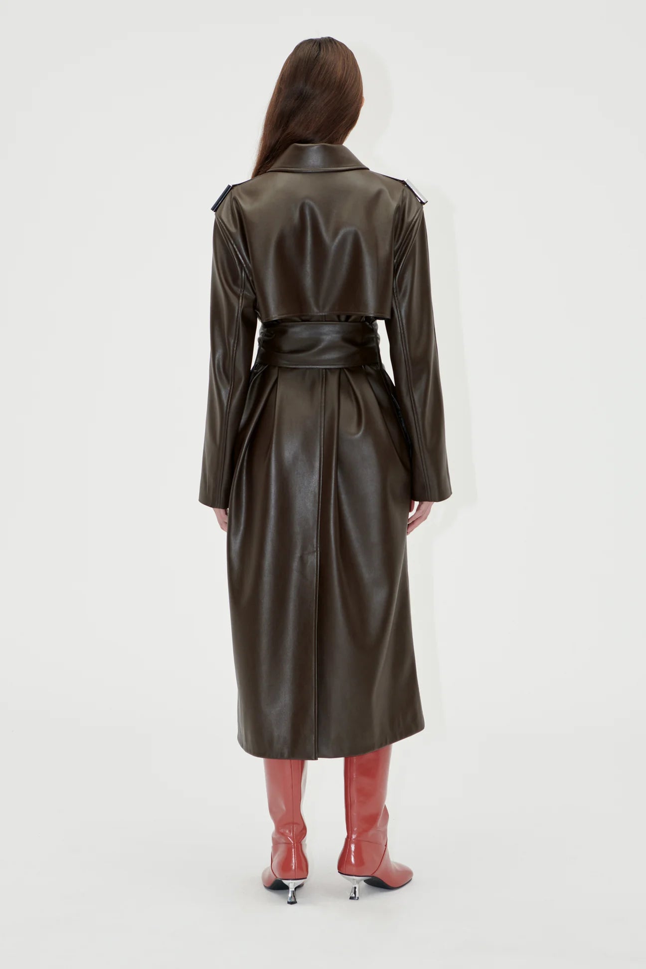Oversized Trench Coat With Buckle