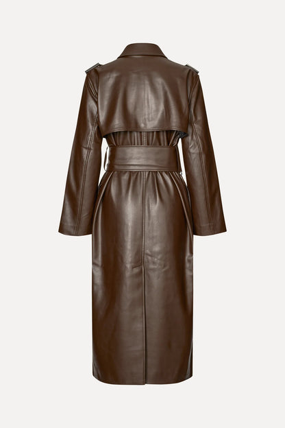 Oversized Trench Coat With Buckle