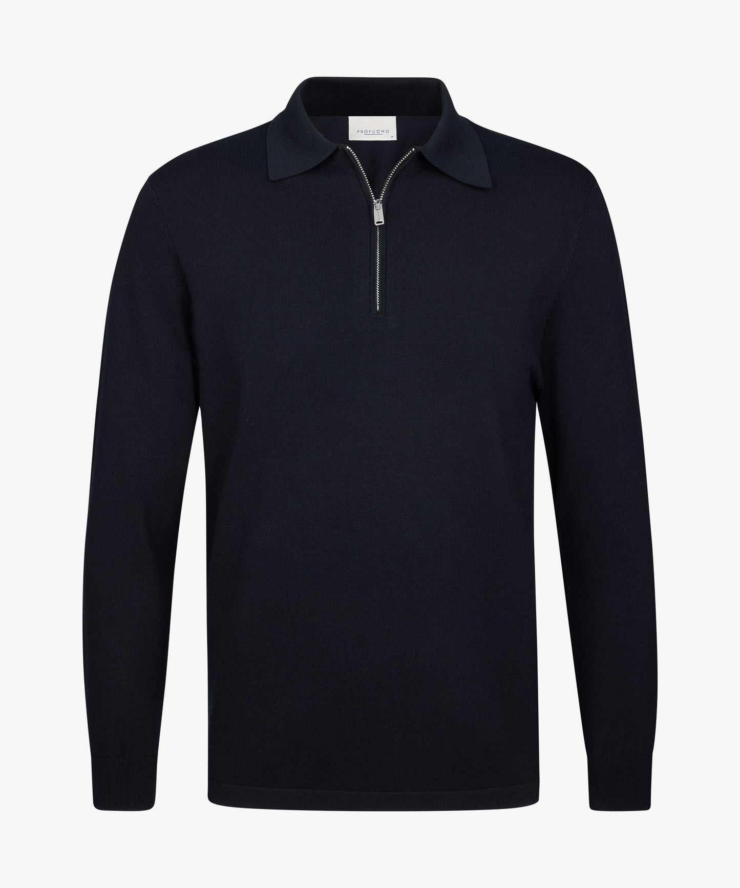 Half Zip Long Sleeve Polo Navy