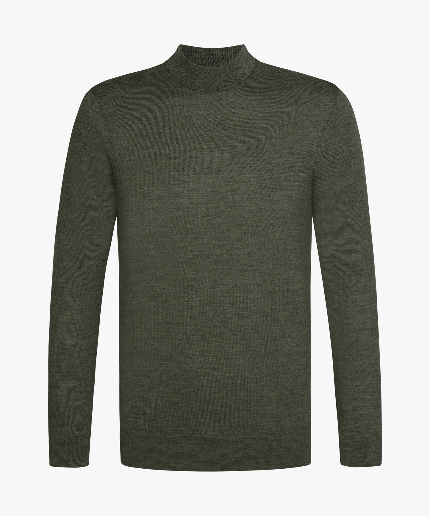 Mock Neck Pullover Dark Green