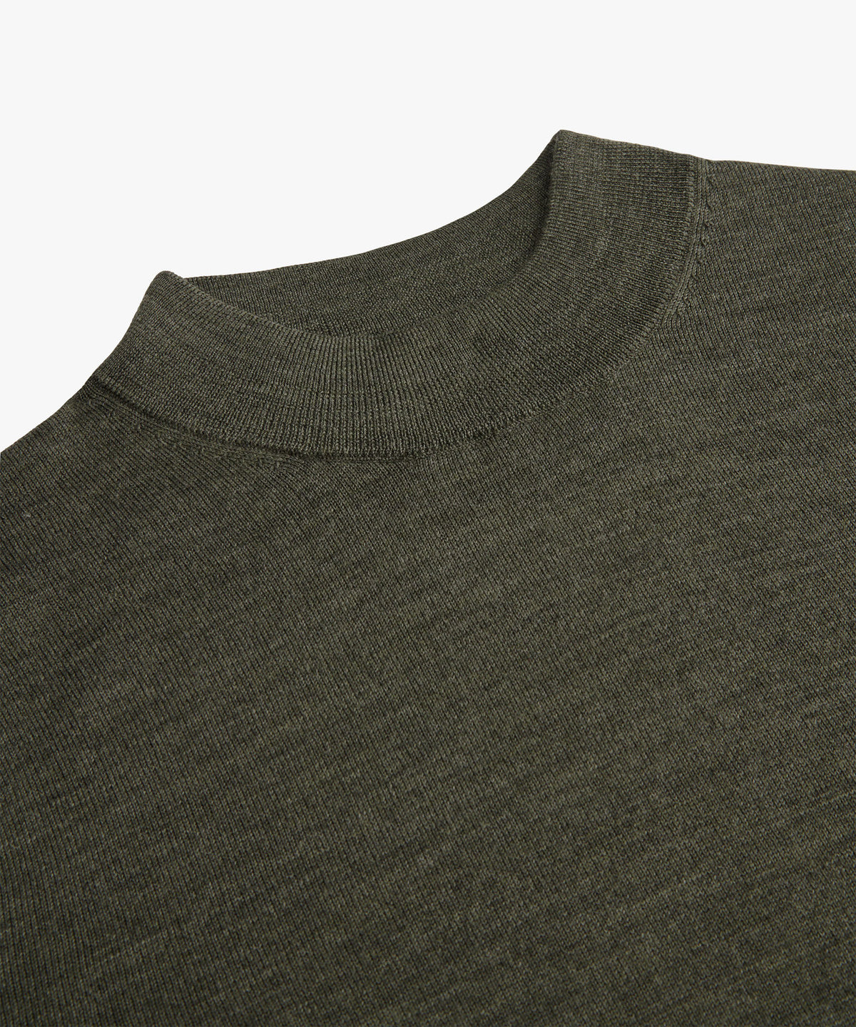 Mock Neck Pullover Dark Green