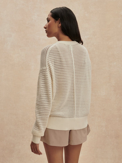 Pembroke Knit Cardigan - Egret
