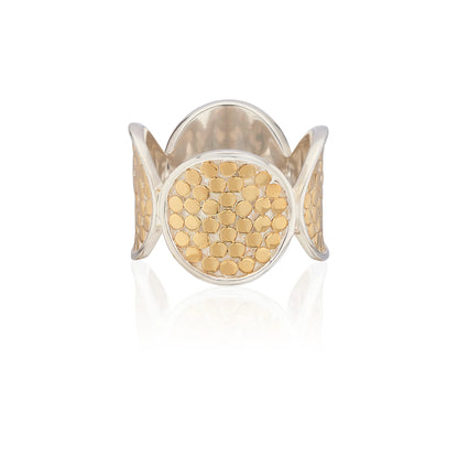 Large Multi Disc Ring Gold