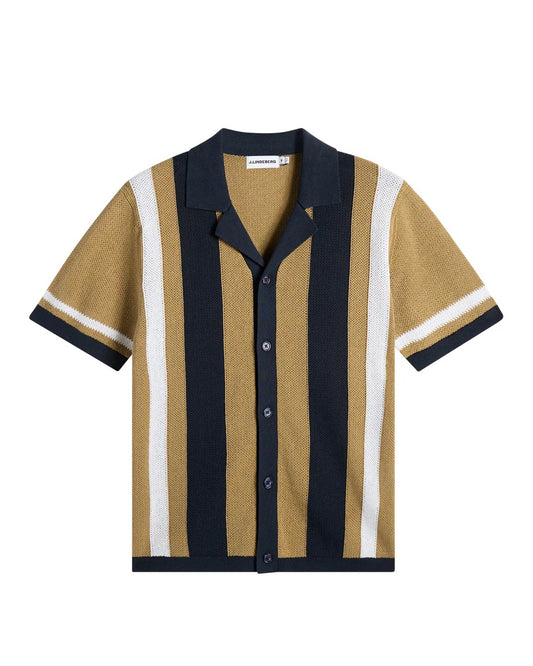 Remus Resort Collar Knit Polo - Kelp