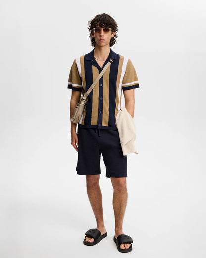 Remus Resort Collar Knit Polo - Kelp