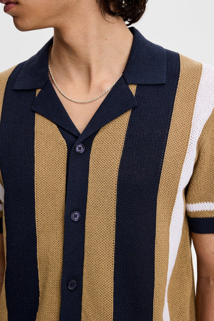 Remus Resort Collar Knit Polo - Kelp
