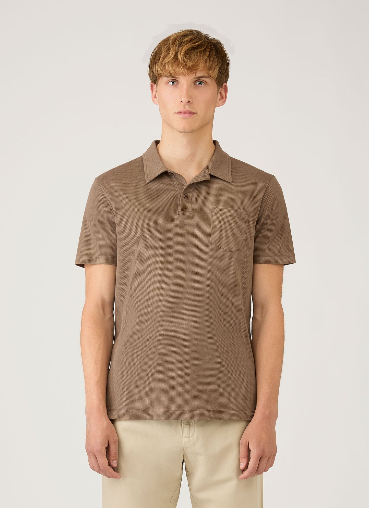Riviera Polo Shirt in Dark Cedar