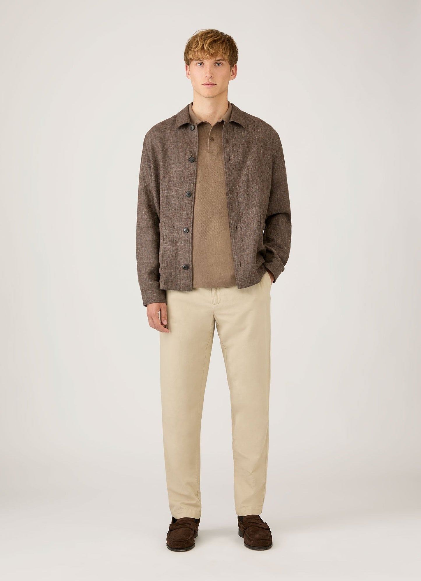 Riviera Polo Shirt in Dark Cedar