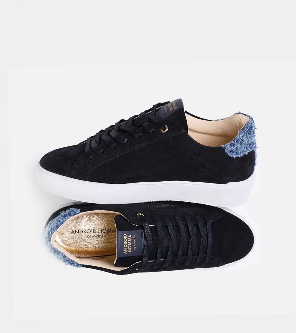Zuma Suede And Hairy Denim Sneaker