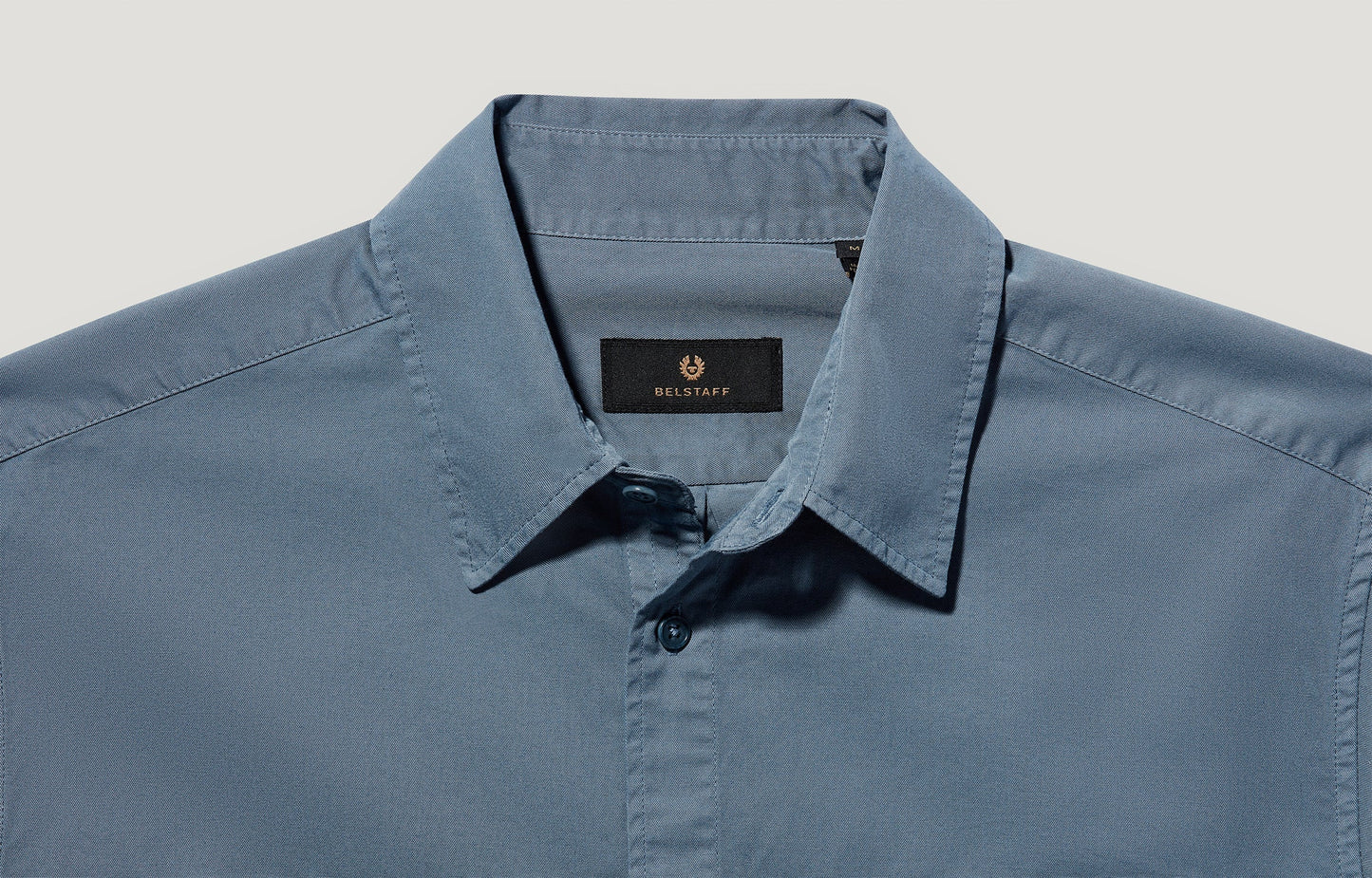 Scale Cotton Shirt Blue Flint