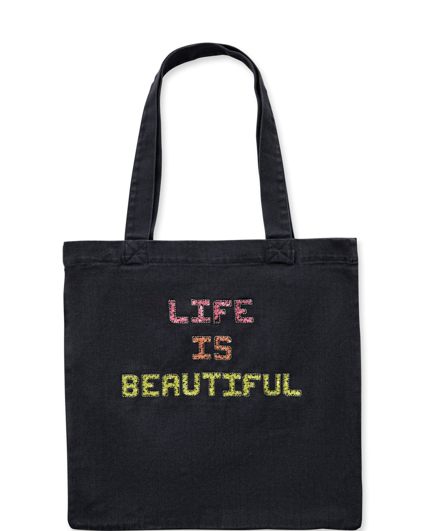 Life Is Beautiful Cotton Bag