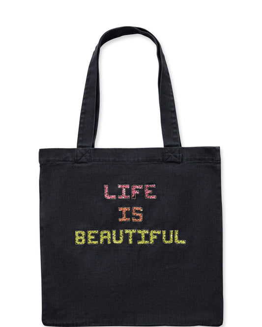Life Is Beautiful Cotton Bag