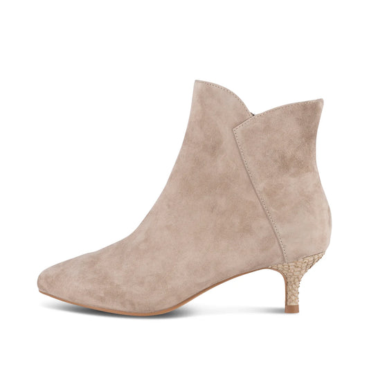 Sara Zip Suede Bootie