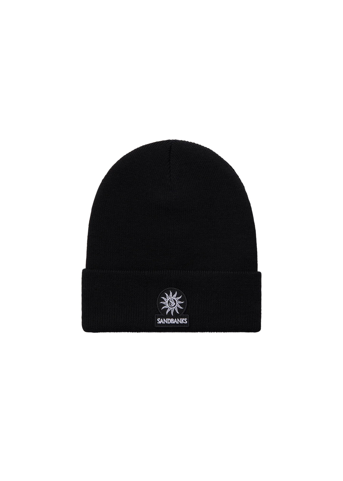 Black Merino Wool Beanie