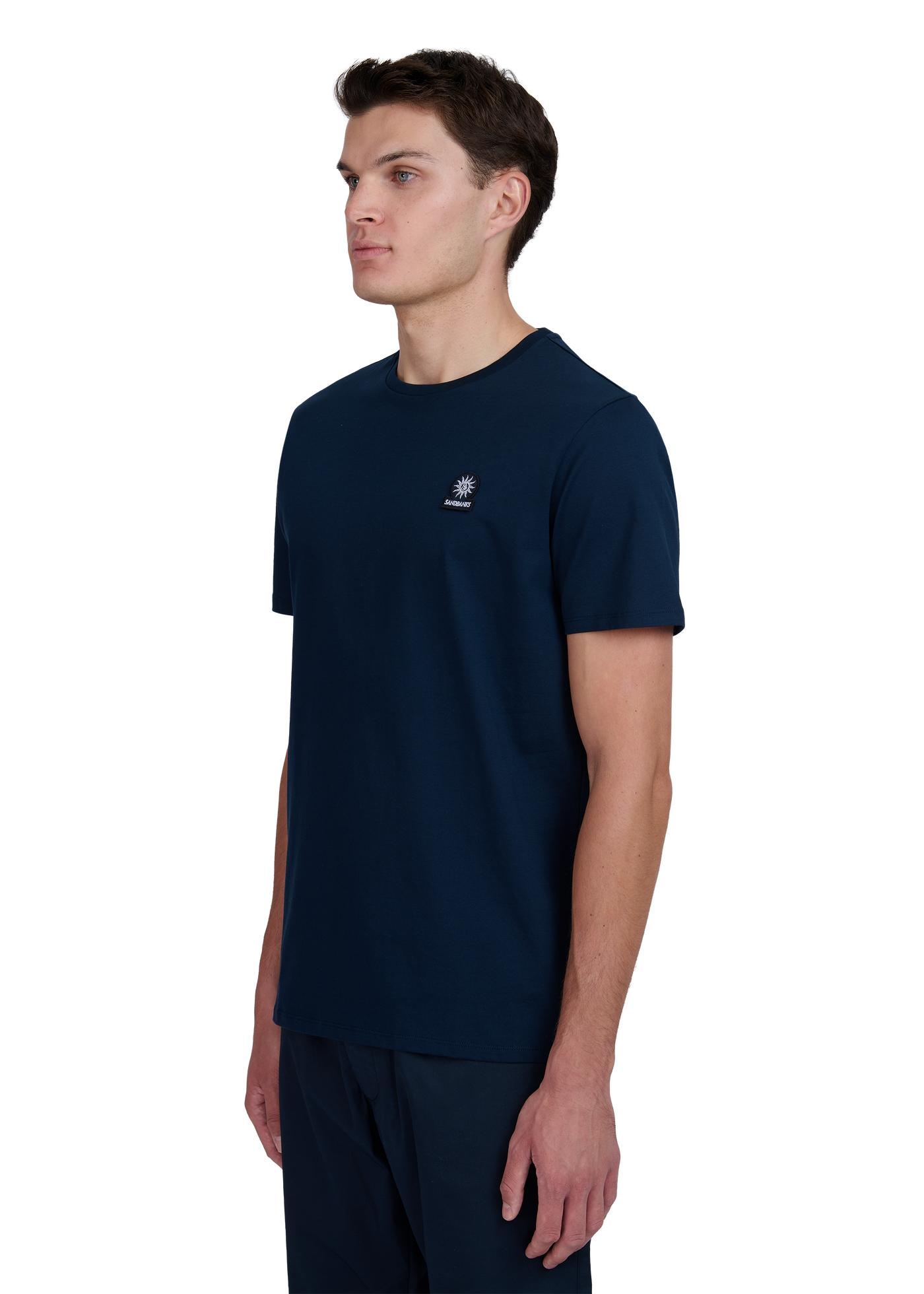 Sandbanks Badge Logo T-Shirt - Navy