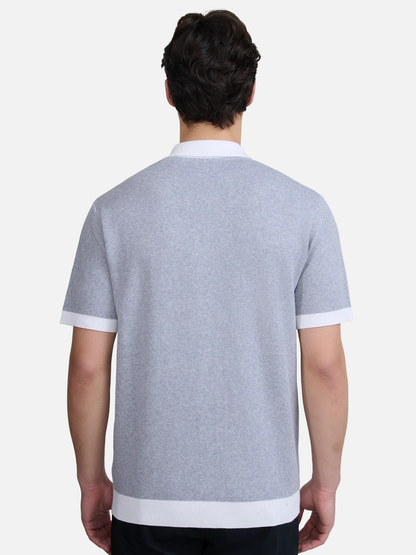 Knitted Full Button Polo Shirt