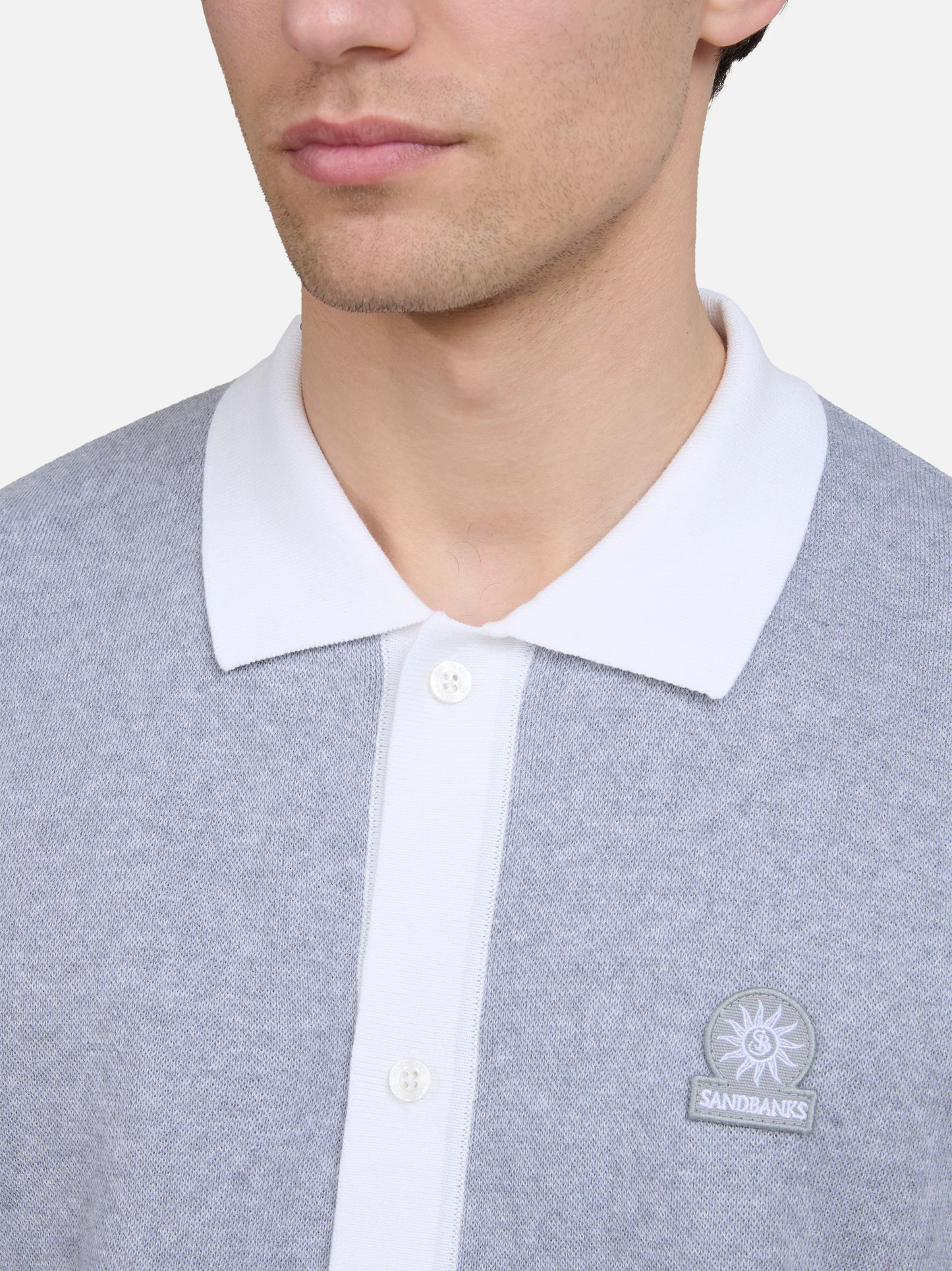 Knitted Full Button Polo Shirt