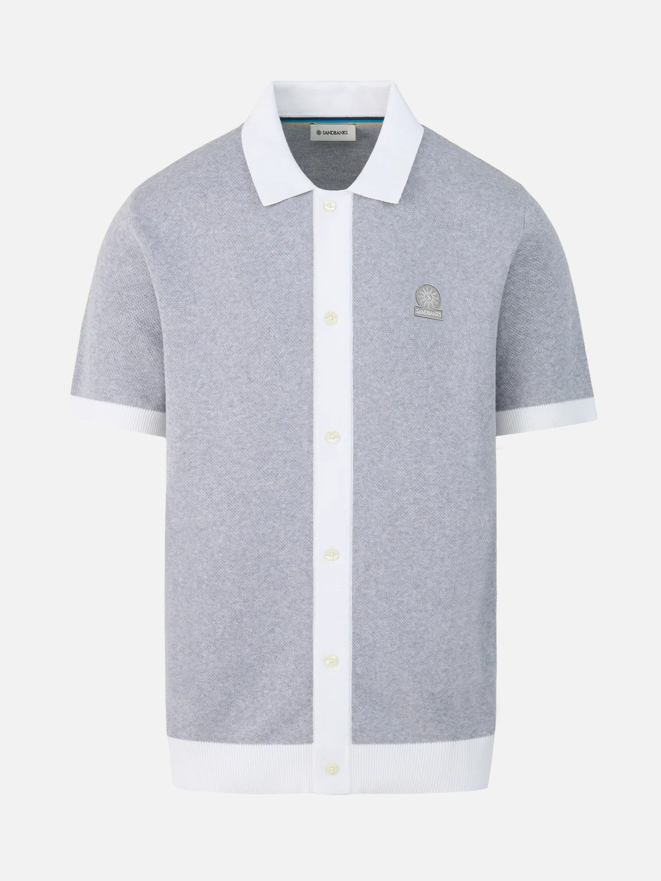 Knitted Full Button Polo Shirt