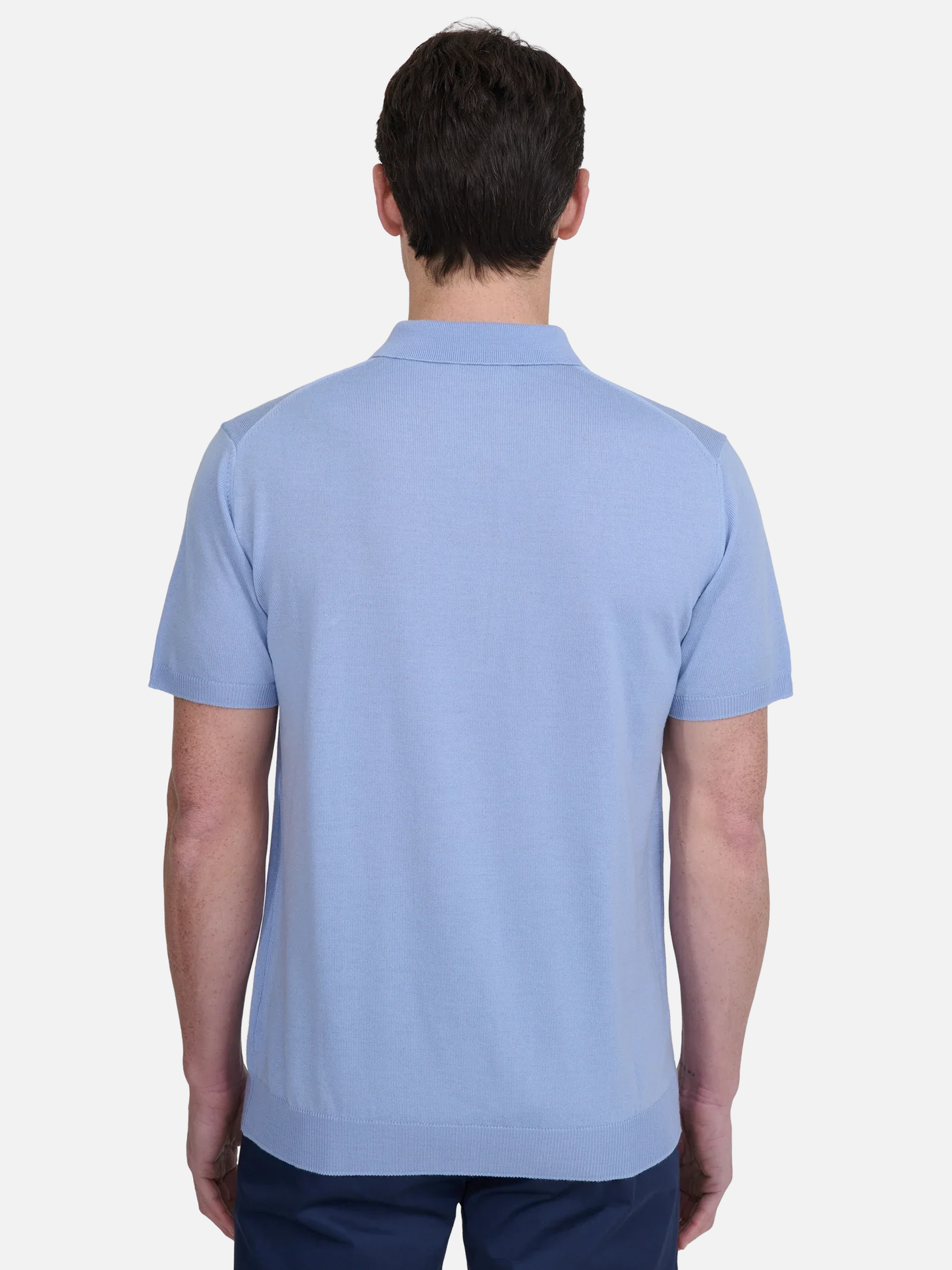 Merino Wool Tipped Polo Shirt