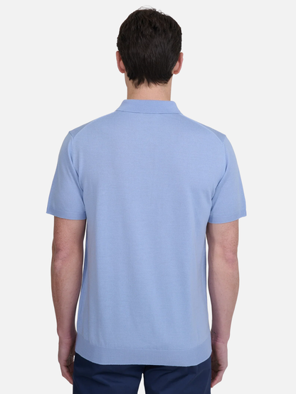 Merino Wool Tipped Polo Shirt