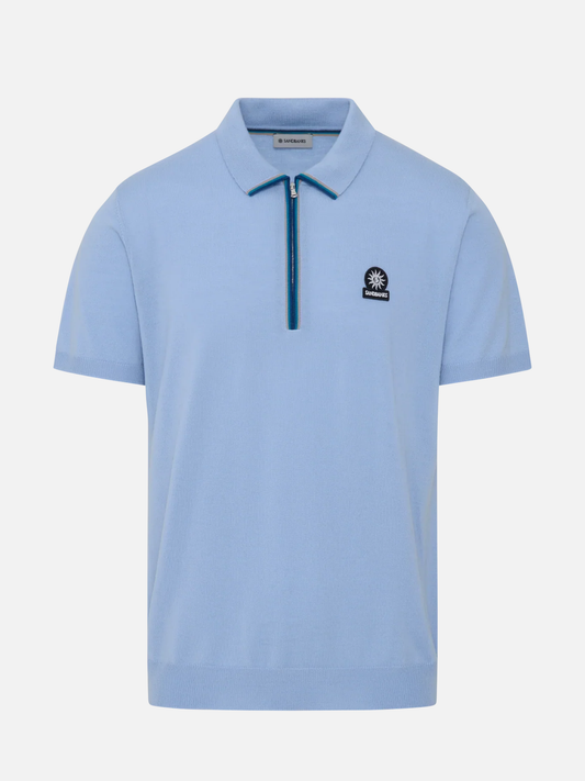 Merino Wool Tipped Polo Shirt