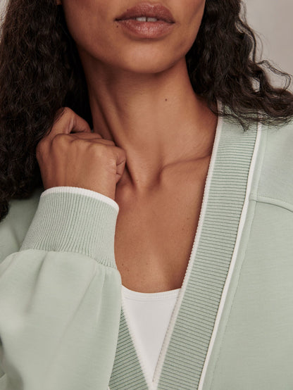 Scottie Cardigan - Aqua Foam