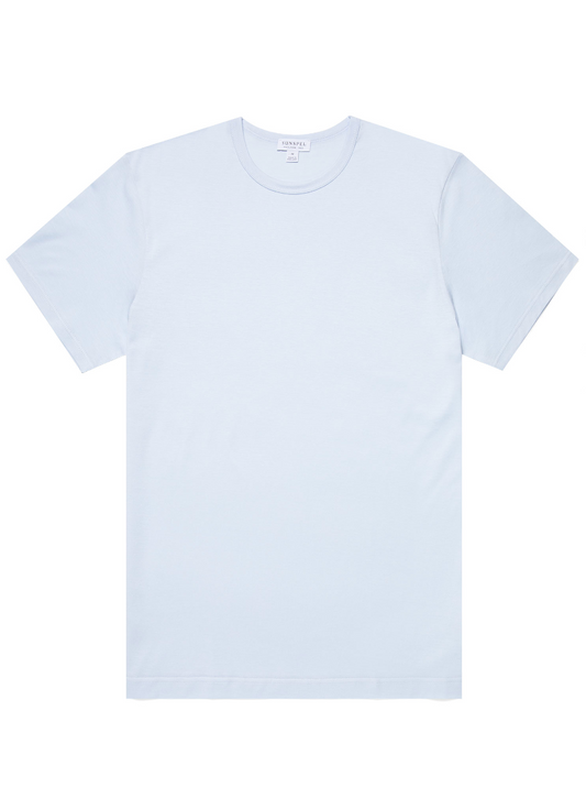 Light Blue Classic Cotton T-Shirt