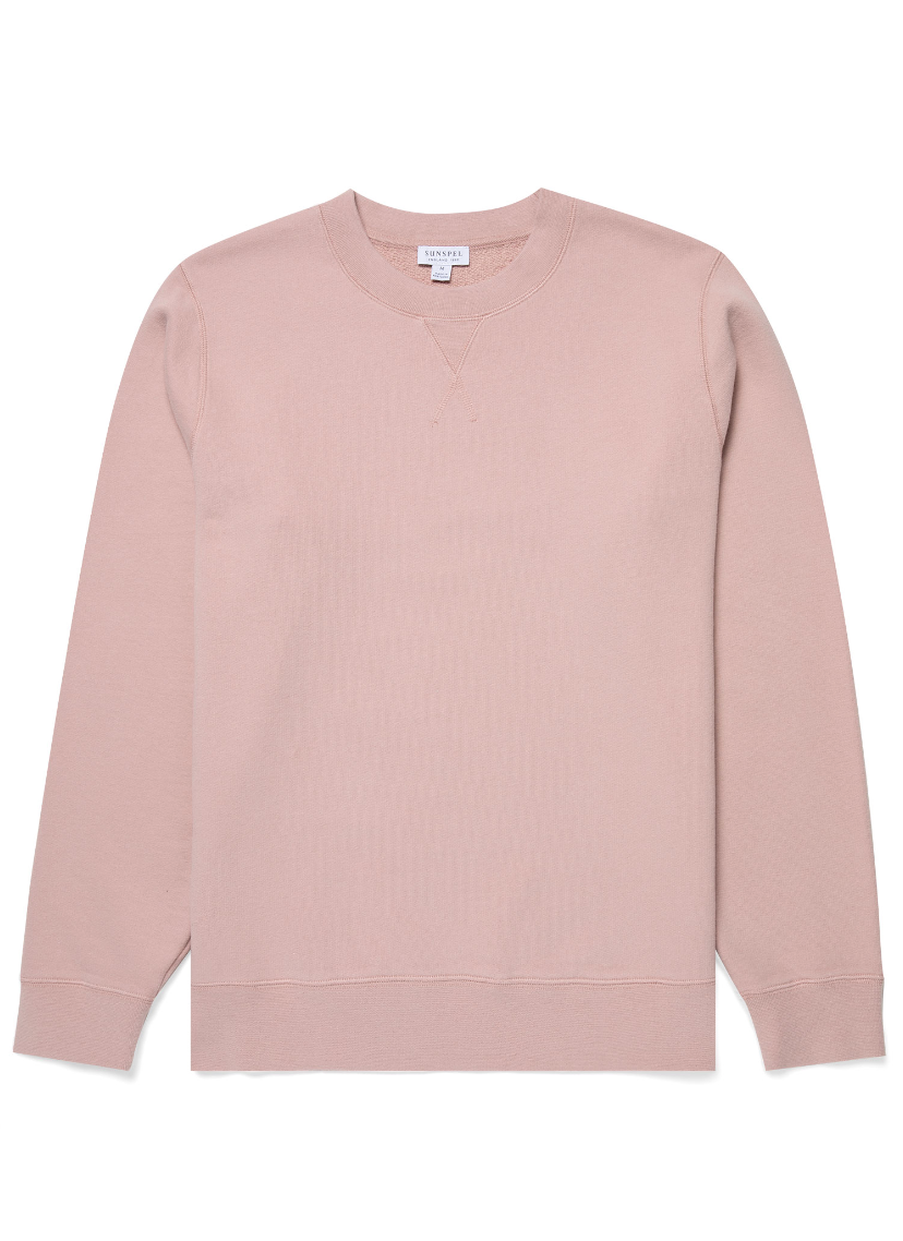 Pale Pink Organic Cotton Sweatshirt