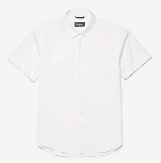 Earking White Linen Shirt