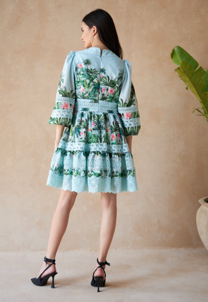 Bavarian Palm Green Dress