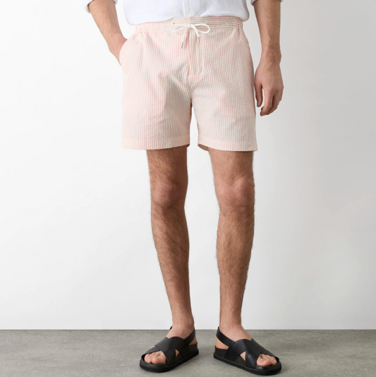 Lytham Pink Stripe Swim Short